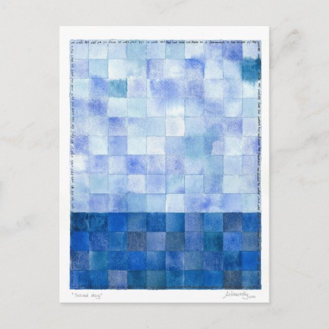 Cartão postal no segundo dia (7 dias de criação) (Frente)