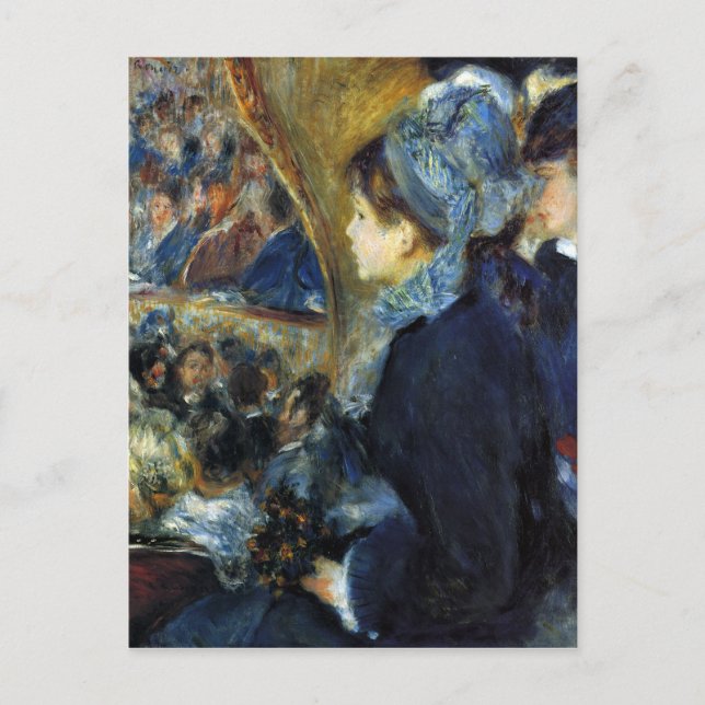 Cartão Postal No teatro de Pierre Renoir (Frente)