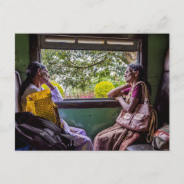 Cartão Postal No trem do Sri Lanka