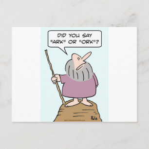 Cartão Postal noah deus ark ork bíblia enchente