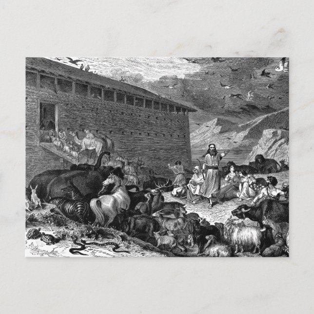 Cartão Postal Noah e a Arca (Frente)