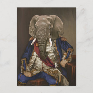 Cartão Postal Noble Beasts - Dandy Elephant Poster