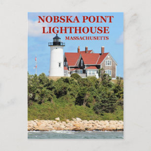 Cartão Postal Nobska Point Lighthouse, Massachusetts Postcard