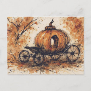 Cartão Postal Noite Assustadora de Halloween