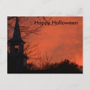 Cartão Postal Noite Assustadora do Halloween