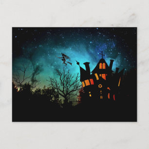 Cartão Postal Noite Assustadora do Halloween
