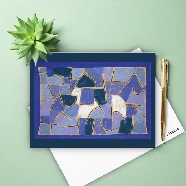 Cartão Postal Noite Azul de Paul Klee, Abstrato (Criador carregado)