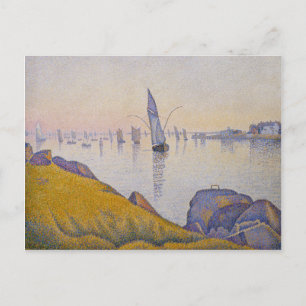 Cartão Postal Noite Calma, Concarneau, Opus 220 - Paul Signac