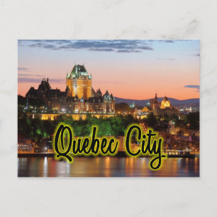 Cartão Postal noite da cidade de Quebec
