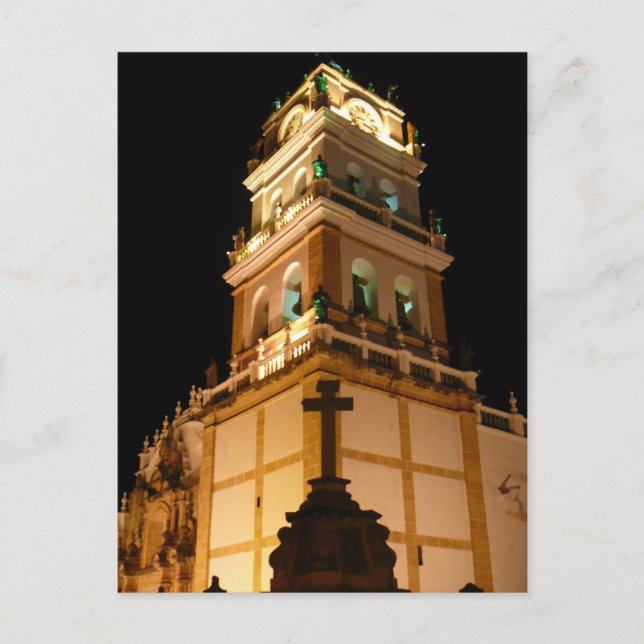 Cartão Postal noite da igreja suja (Frente)