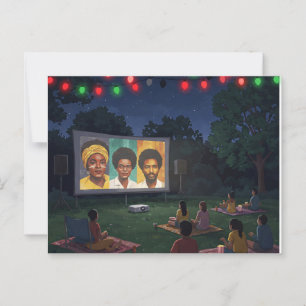 Cartão Postal “Noite de Cinema Juneteenth – Histórias que Import