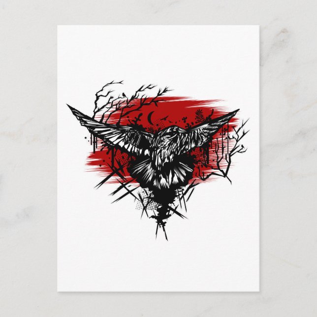 Cartão Postal Noite de Corvos (Frente)