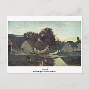 Cartão Postal Noite De Daubigny Charles-François