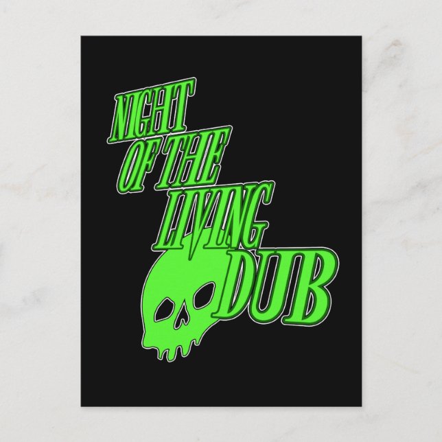 Cartão Postal Noite de Dub FUN HORROR PARODY DUBSTEP (Frente)