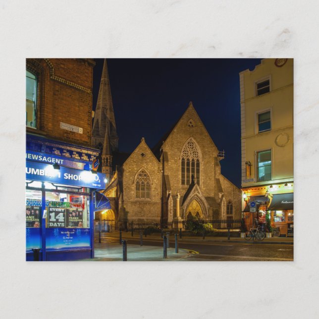 Cartão Postal Noite de Dublin (Frente)