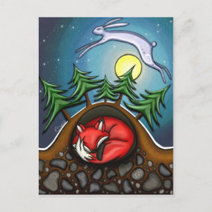 Cartão Postal Noite de inverno