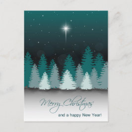 Cartão Postal Noite de inverno com Estrela de Belém