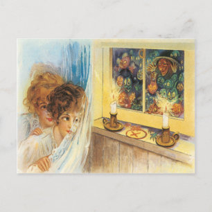 Cartão Postal Noite De Luz Quando Os Goblins Saem Vintage Pos
