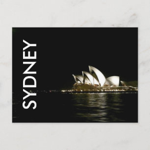 Cartão Postal noite de ópera da sydney