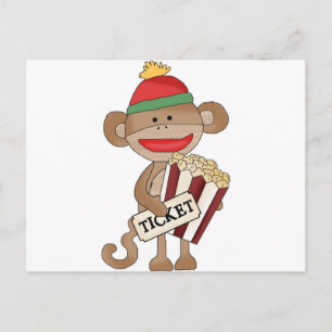Cartão Postal Noite de Sock Monkey-Movie
