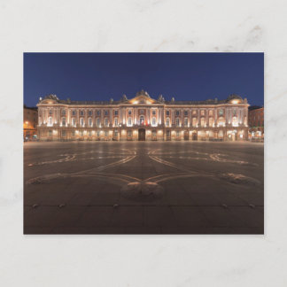 Cartão Postal Noite de Toulouse Capitole