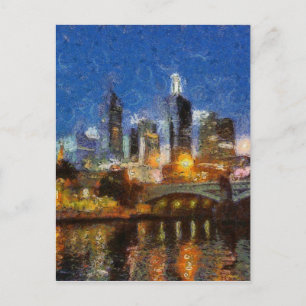 Cartão Postal Noite em Melbourne