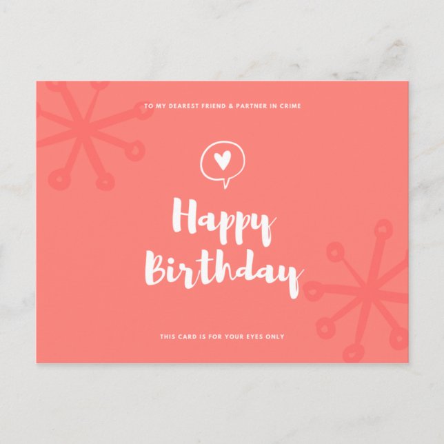 Cartão Postal Noite Engraçado (Frente)