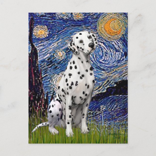 Cartão Postal Noite Estrelada (Vertical) - Dalmata (Frente)