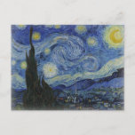 Cartão Postal Noite estrelado de Van Gogh<br><div class="desc">Noite estrelado de Van Gogh. a noite estrelado é uma pintura pelo artista holandês Vincent van Gogh do cargo-impressionista. A pintura descreve a vista fora de sua janela da sala do sanitorium em Santo-Rémy-de-Provence em France do sul. Personalize e personalize para fazer um legal, o presente para o Natal, o...</div>