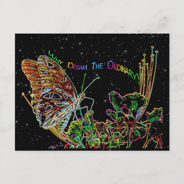 Cartão Postal Noite estrelado extraordinária (Frente)