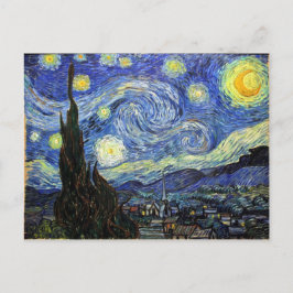 Cartão Postal Noite estrelado por Vincent van Gogh 1889