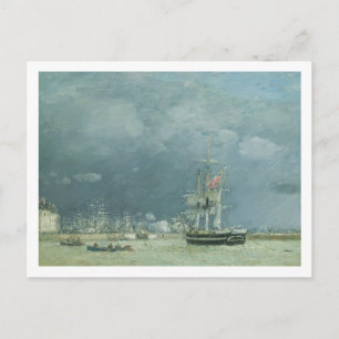 Cartão Postal Noite, Le Havre, 1866 (petróleo na canvas)