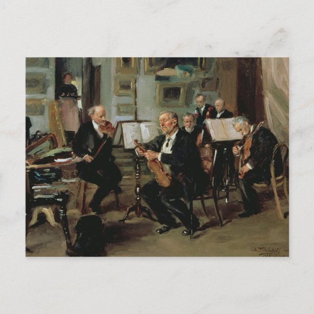 Cartão Postal Noite Musical, 1906 (Frente)