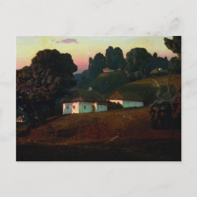 Cartão Postal Noite na Ucrânia (Frente)