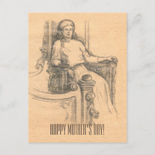 Cartão Postal Noite na velha casa