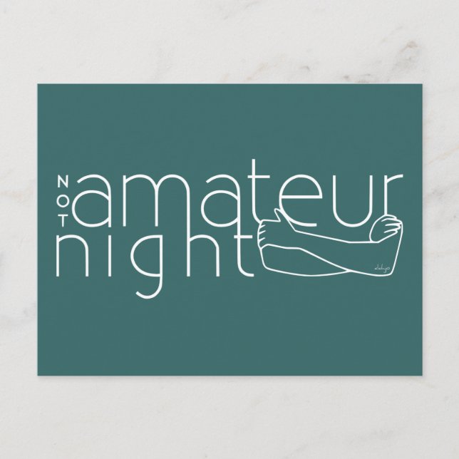 Cartão Postal Noite não amadora (Frente)