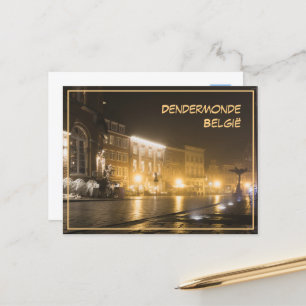 Cartão Postal Noite negra em Dendermonde, Bélgica