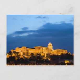 Cartão Postal Noite no Castelo de Buda em Budapeste