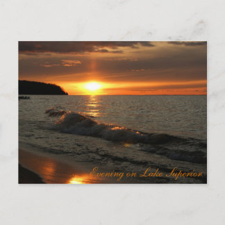 Cartão Postal Noite no Lago Superior