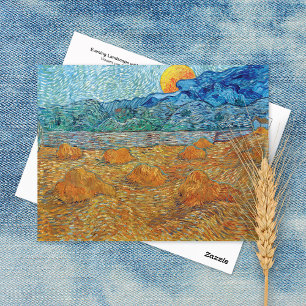 Cartão Postal Noite Paisagem Lua Vincent van Gogh