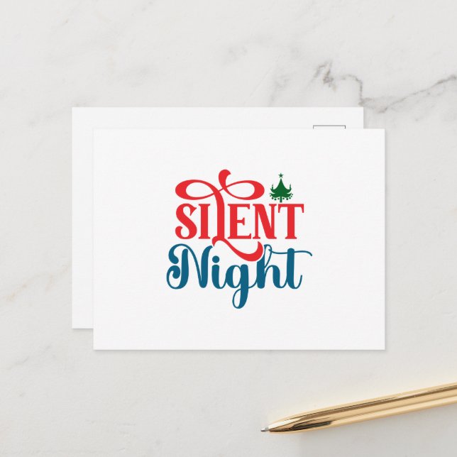 Cartão Postal Noite Silenciosa Natal (Frente/Verso In Situ)