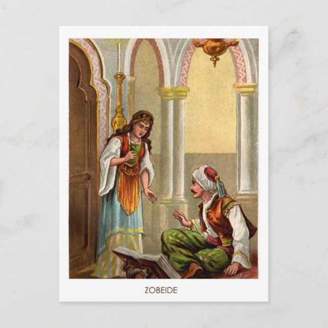 Cartão Postal Noites árabes de 1001: Zobeide (Frente)