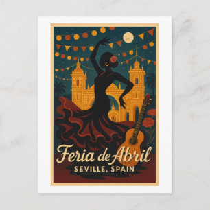 Cartão Postal Noites de Flamenco – Feria de Abril, Sevilha