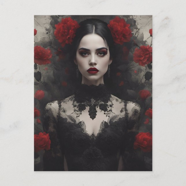 Cartão Postal Noiva Gótica (Frente)