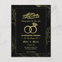 Noivado Islâmico do Anel Dourado Negro