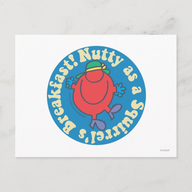 Cartão Postal Nojento como café da manhã de esquilo! (Frente)
