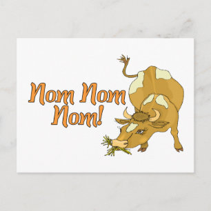 Cartão Postal Nom Cow