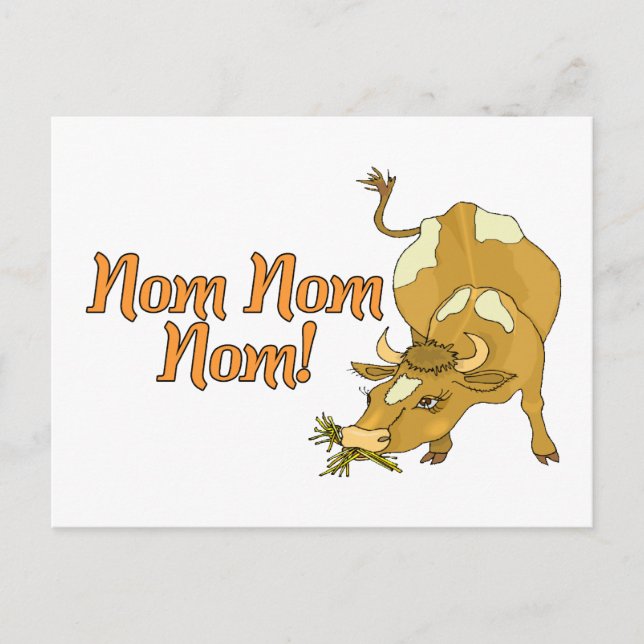 Cartão Postal Nom Cow (Frente)