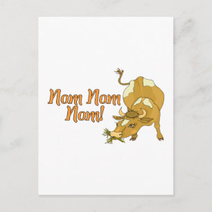 Cartão Postal Nom Cow