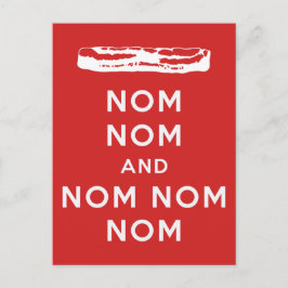 Cartão Postal Nom Nom e Nom Nom Nom Nom